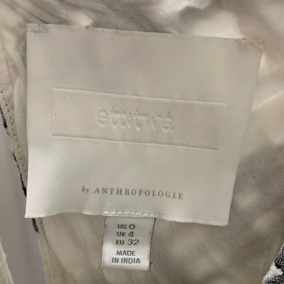 Anthropologie Ett:Twa Eyelet Ruffle Romper Blue Size 0 - Picture 9 of 11